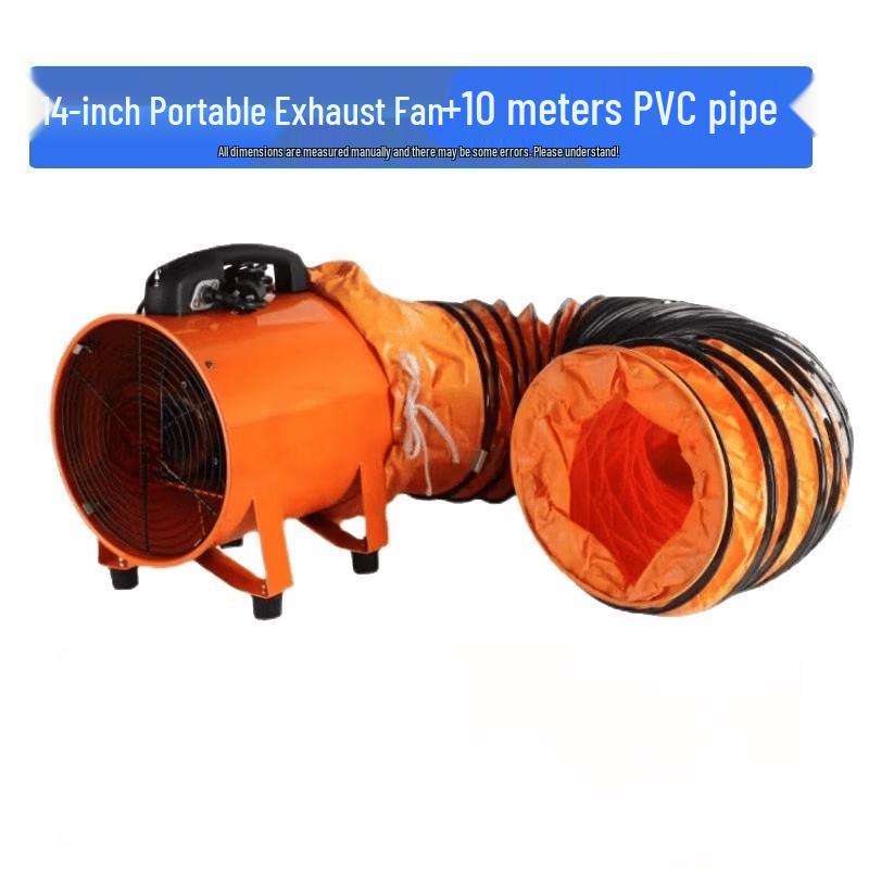 Portable Axial Flow Ventilator with Duct CN plug (adapter included)