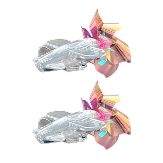 1/2/4/6Pcs Car Ornaments with Light Cool Dynamic Rotating Design Easy Installation Aircraft Shape Motorcycles Bicycles Decorations
