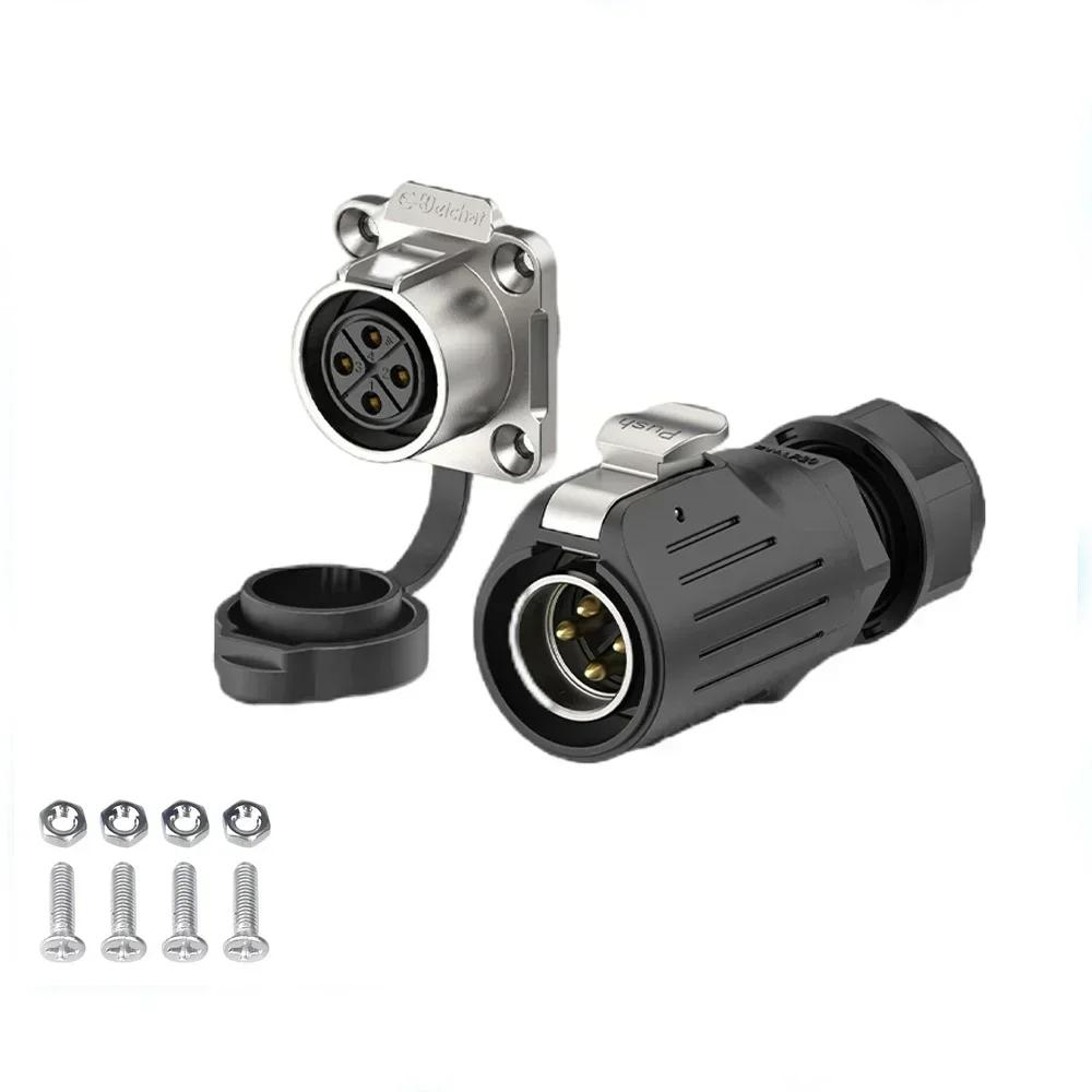 EW-LP20 Waterproof M20 Power Aviation Connector 2 3 4 5 7 9 12 Pin Plug Socket Panel Adapter Industry Signal Rransceiver Radio