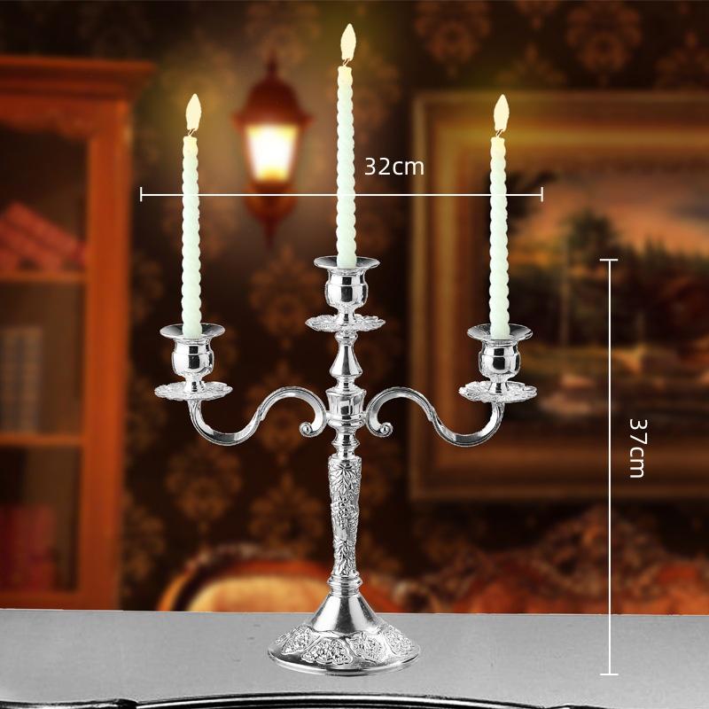 Ретро триголовий канделябр металевий свічник реквізит для фотографії весільні центральні елементи тримач для свічок прикраса для дому