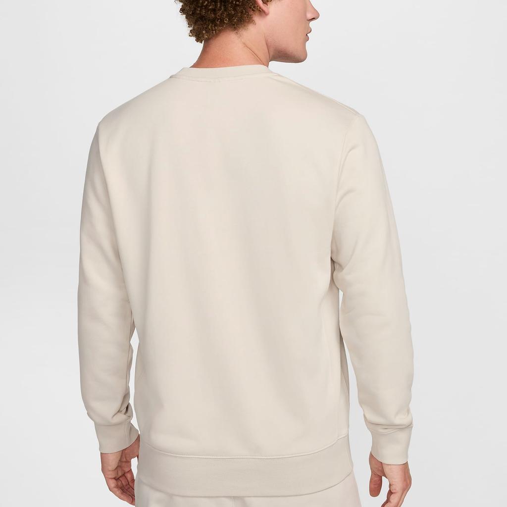 Nike FC Club FW24 Home Barcelona Series Round Neck Solid Color Casual Long Sleeve Sweatshirt Men Sweatshirt Light-Mineral-Brown FQ3024-104