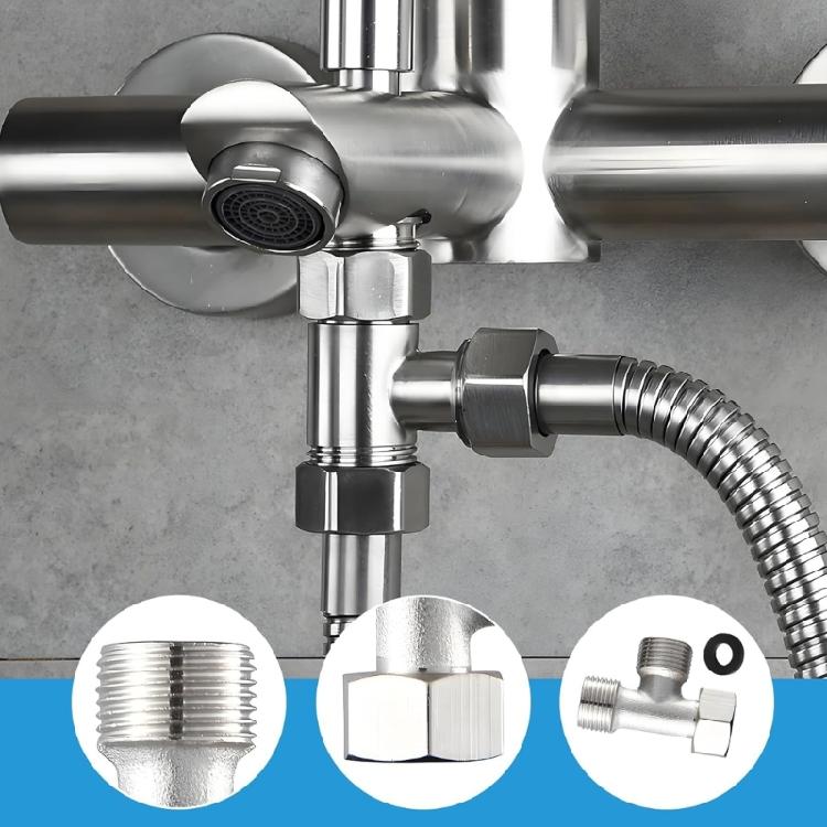 2er-Pack Europäischer Standard 3/8 Zoll T-Stück Wasserhähne Für Sichere Dichte Verbindungen Unter dem Waschbecken oder der Arbeitsplatte