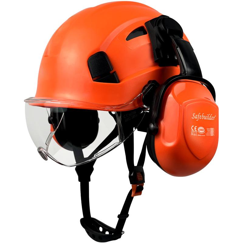 Eye Protection and Anti-smashing Construction Site Helmets Noise Reduction Earmuffs Construction Protective Headgear