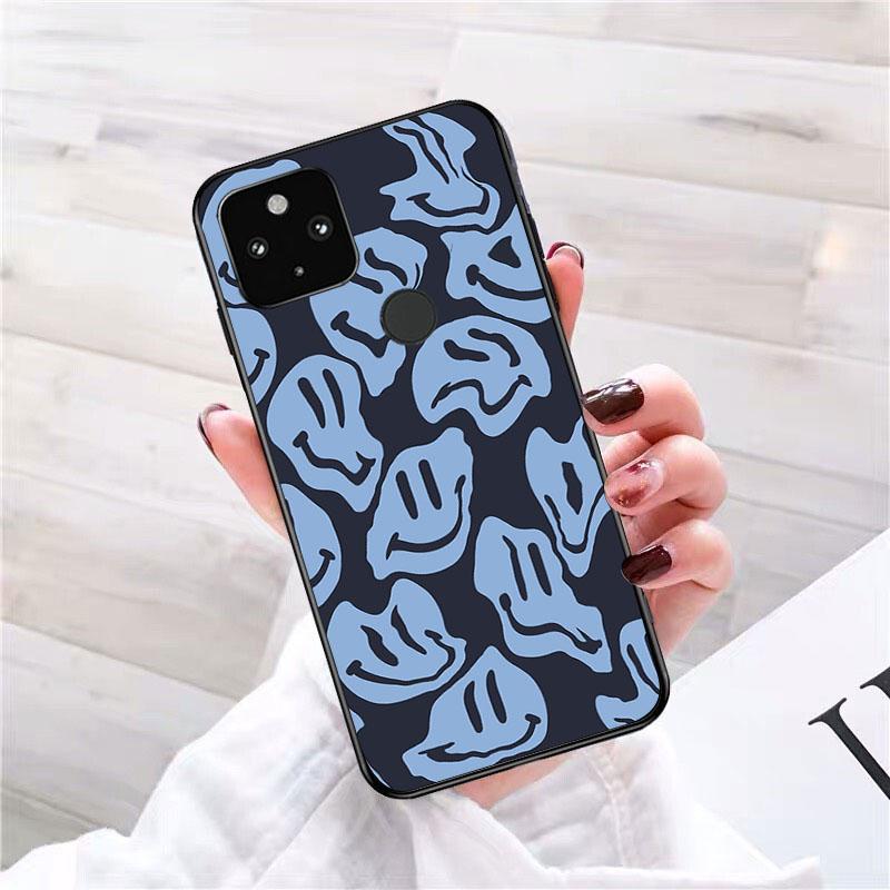Trippy Smiley Face Phone Case for Google Pixel 7 Pro 7 6A 6 Pro 5A 4A 3A Pixel 4 XL Pixel 5 6 4 3 XL 3A XL 2 XL