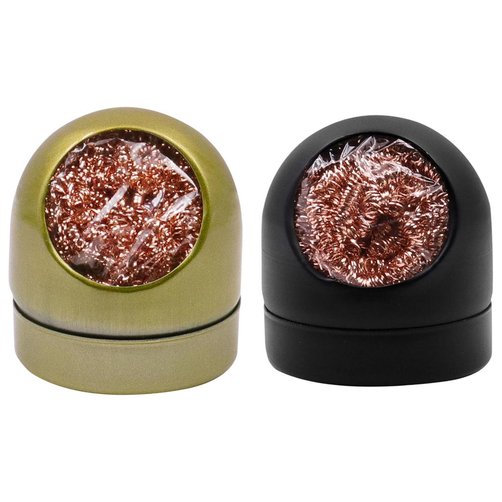 Metal Wire Stand Welding Desoldering Solder Iron Tip Dross Cleaner Cleaning Steel Ball Mesh Filter