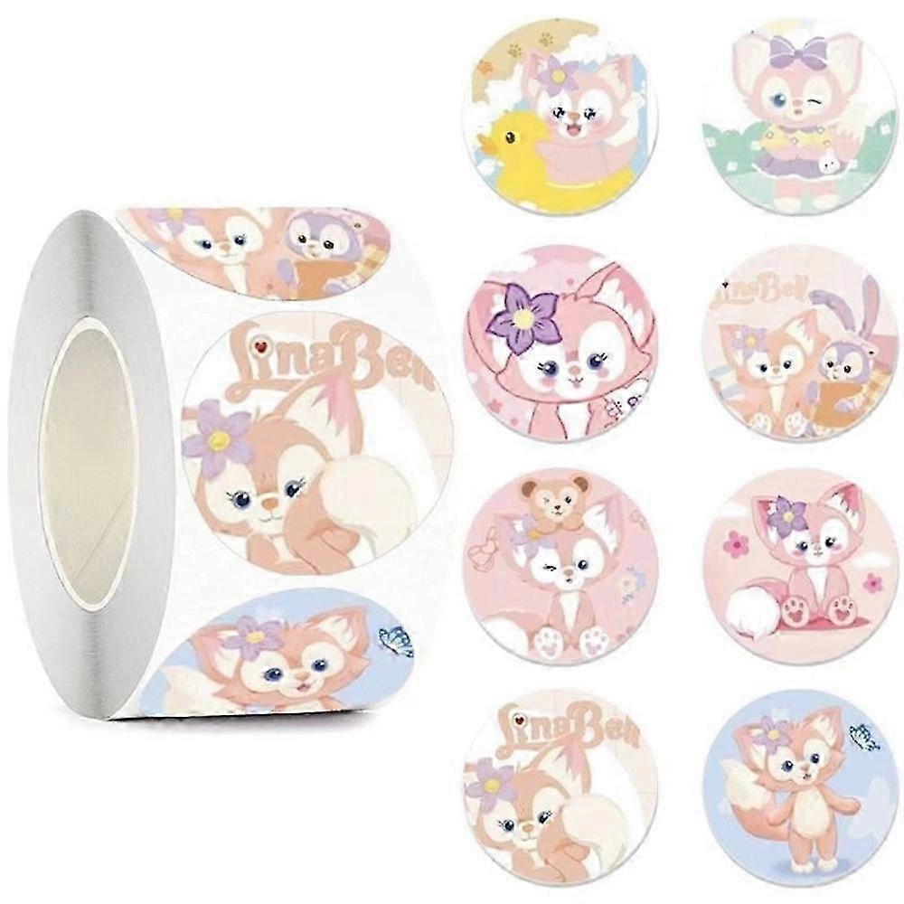 500 Stickers Roll New Melody Decorative Childrens Stickers Self-adhesive Children Reward Praise Toy Stickers