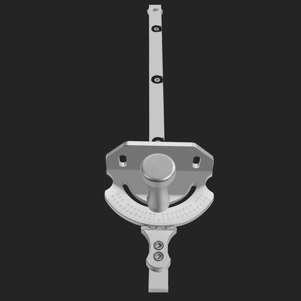 Universelle Tischkreissägen-Gehrungslehre, Aluminium-Winkelschiebelineal, schnelle Positionierung mit 27 Winkeln