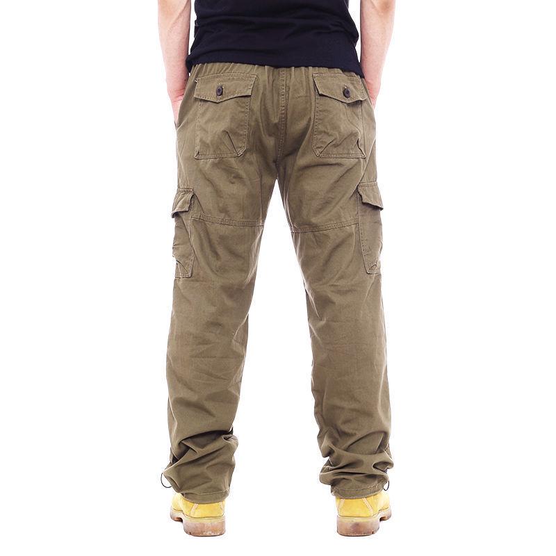 Men's Durable Multi-Pocket Work Pants - Wear-Resistant, Loose Fit, Plus Sizes Available