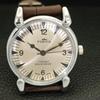 VINTAGE HAND-WINDING REFURBISHED SWISS MENS SILVER COLOR DIAL WATCH a700872-5 R205a-a700872