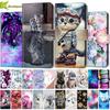 Funda A52S 5G SM-A528B para Samsung Galaxy A52s 5G Funda de Cuero Pintada de Gato Tipo Flip para Samsung A 52s A52 S 5G Fundas para Teléfono Capa