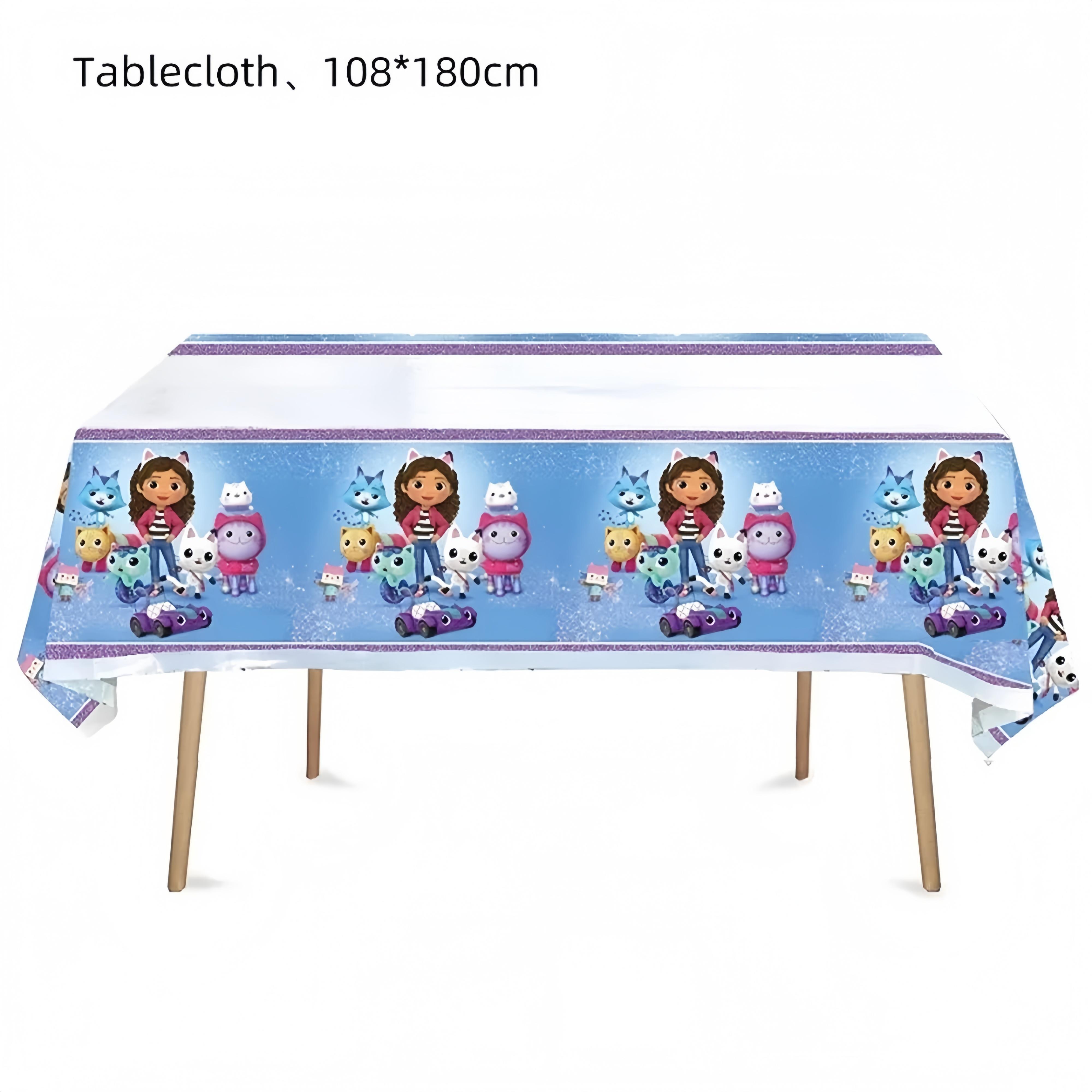 

Gabby Dollhouse Party Supplies Gabby Birthday Party Favor Plate Cup Set 3D Balloons For Kids Girls Party Gift Items Photo Booth Props others