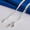 Charm 925 Sterling Silver Exquisite Rose Flower Pendant Necklace Women Fashion Party Wedding Gift Jewelry