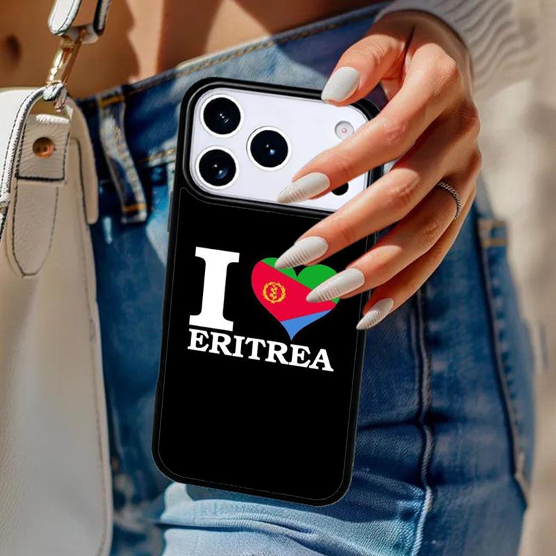 Eritrea Flag Phone Case For iPhone 17 Air 14 15 13 12 Max Cover For Apple 14 15 16 16e 11 Pro Max Plus