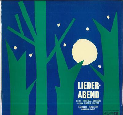 LP-Platte HEINZ REHFUSS FRANK MARTIN Liederabend Schubert Schumann M2244 CONCERT HALL Deutschland Klassik Gebraucht