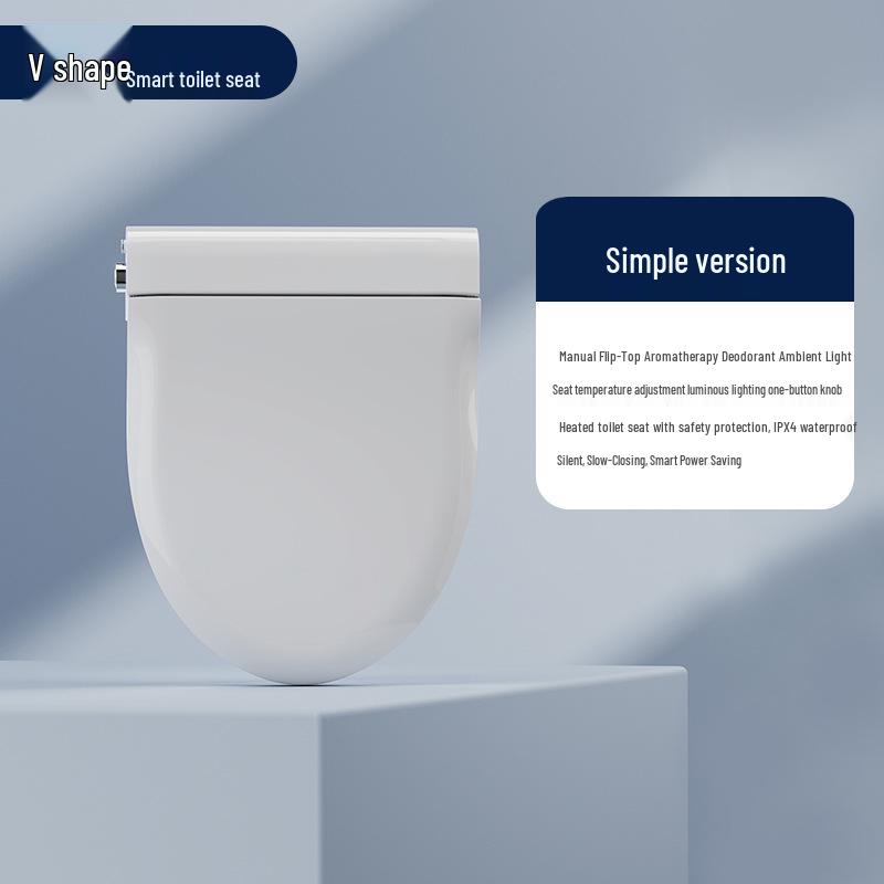 Smart Automatic UV Heated Toilet Seat Cover with Instant Heating & Temperature Control for Home Use