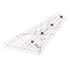 Quilting Ruler 22.5 Degrees Slot Design Transparent Plastic Tailor Ruler Tool for Sewing DIY