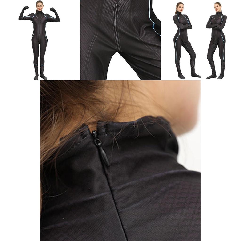 Exquisiter Black Widow Natasha Romanoff Kostüm-Jumpsuit für ultimatives Cosplay