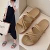 Two Wear Sandals Women Fairy Style Fashion Casual Flat Roman Shoes