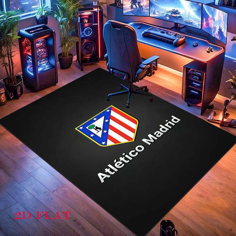 Atleti  Carpet Rug for Living Room Bedroom Home Sofa Decoration,Kids play Nonslip Floor Mat