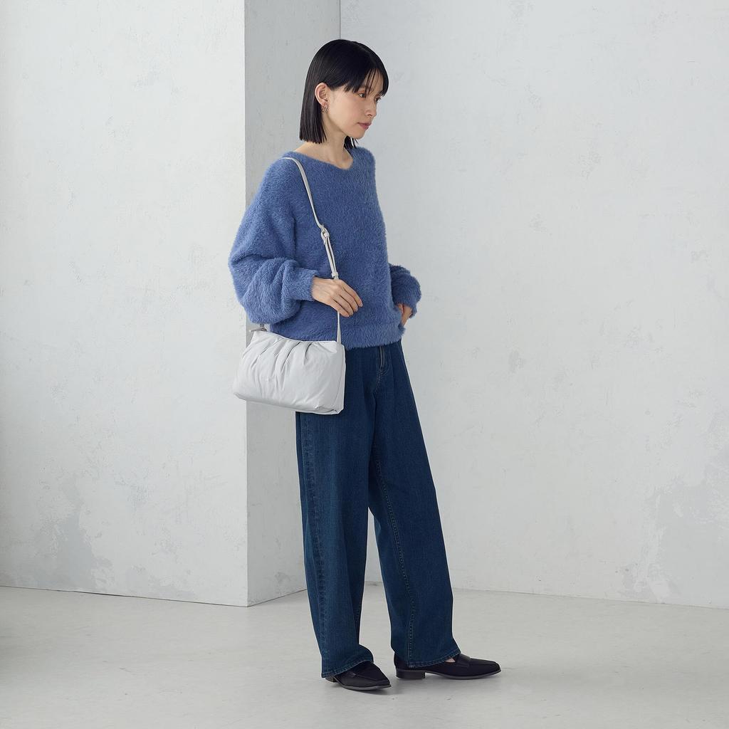 [Comme Ca Ism] [Mono Comme Ca] Padded Shoulder Bag 95-20BM41-205 Light Gray F