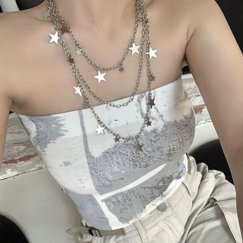 Versatile Hip Hop Pentagram Pendant Waist Chain - Trendy Unisex Jeans Accessory