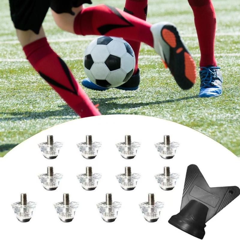 12Pcs Universals Aluminum Football Shoe Stud Replacement Soccer Cleats Football Boot Spikes for Soccer Shoes Enduring