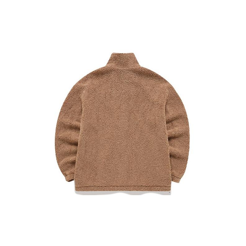 New FILA Velvet Jackets Unisex Teddy Camel F11M149505F-LK