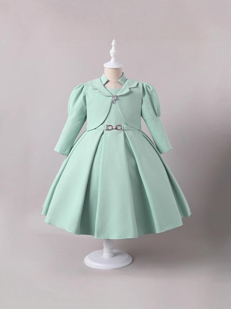 Children's All-Season Wedding Princess Dress Set - Two-Piece Formal Wear