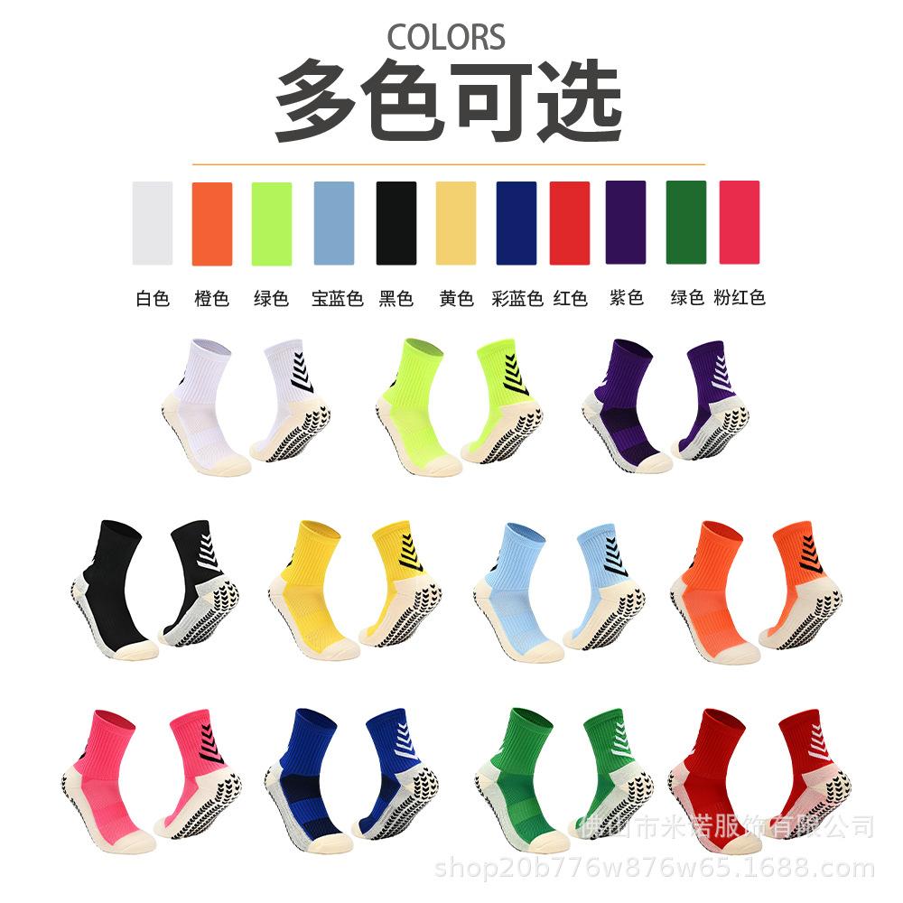 Pro Anti-Slip Mid-Calf Football Socks with Thick Terry Bottom - Breathable, Shock-Absorbing, Wear-Resistant for Men & Women