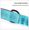 Traction P-Chain Dog Leash for Medium & Large Dogs - No-Strangle Handle, Corgi Pet Tactical Chain Leash