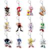 Sonic Anime Keychain Pendant: PVC Ornament for Book Bag Decoration