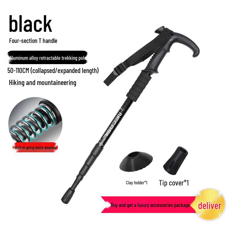 Luxury 4-Section Telescopic Trekking Pole