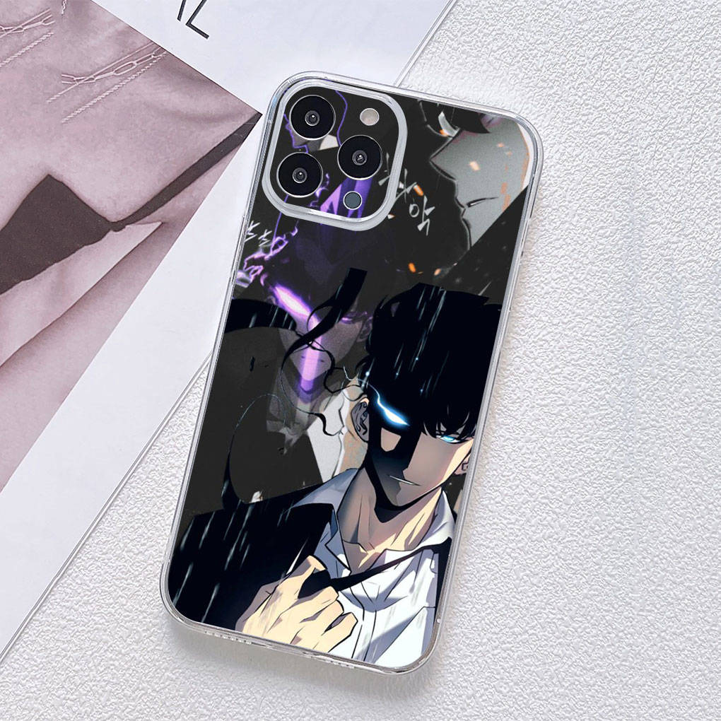 

для Motorola Moto Edge 40 30 neo G54 G24 G84 iPhone 15 14 Xiaomi Redmi Note 13 12 11 Pro Samsung Galaxy A54 Sung Jinwoo Solo Leveling Arise аниме-чехол for Redmi Note 13 4G экрю