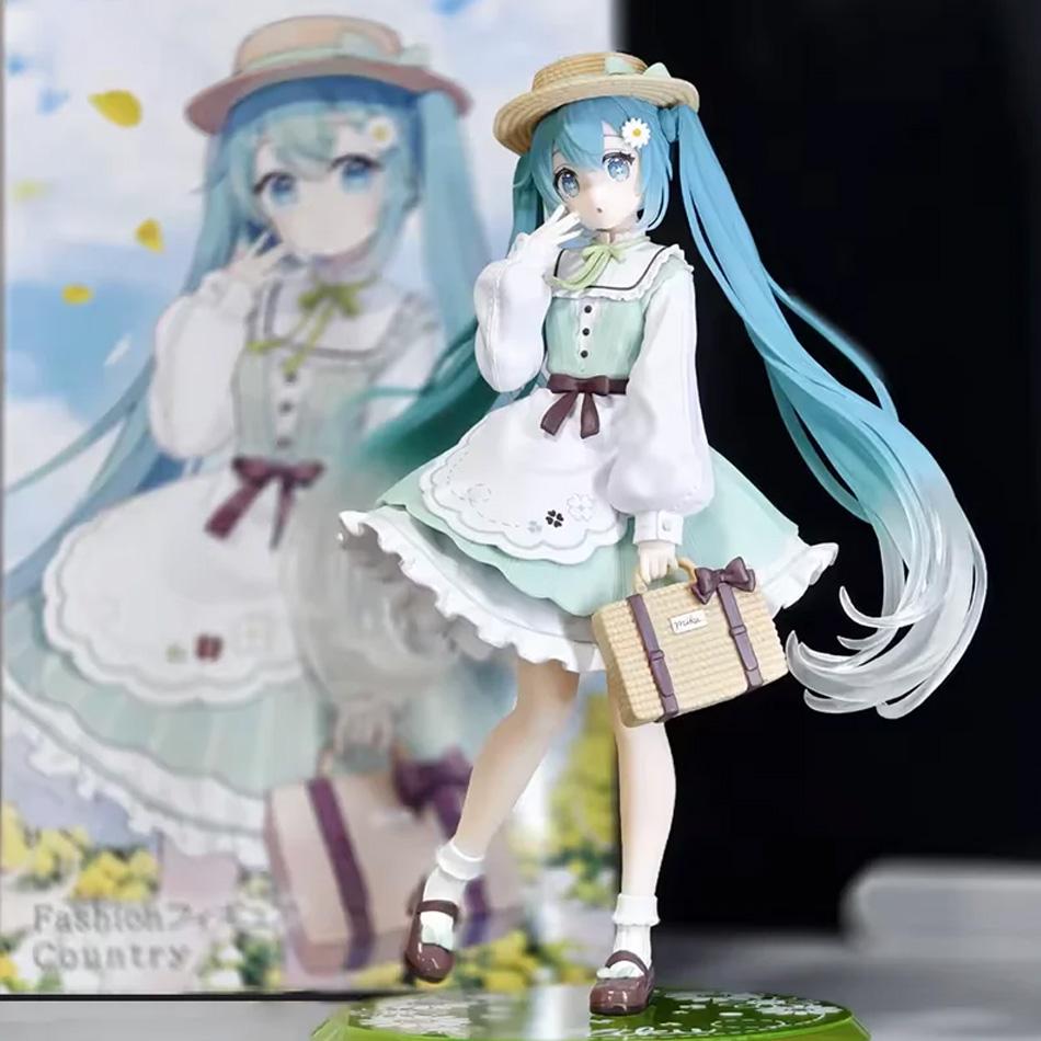 Original Fashion Hatsune Miku Country Anime Figure Toys Action Figurine PVC Model Collection Doll Birthday Gifts