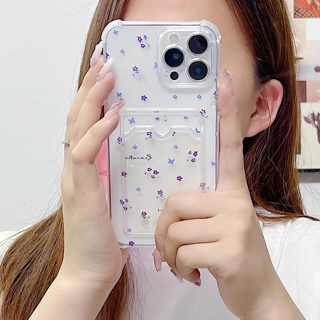 Kortholder Silikon Lommebok Lomme Etui For Oppo A78 A58 A38 Samsung A54 A24 A14 Xiaomi Redmi Note 13 14 Tecno Spark 10 Deksel Klar Telefon Støtfanger