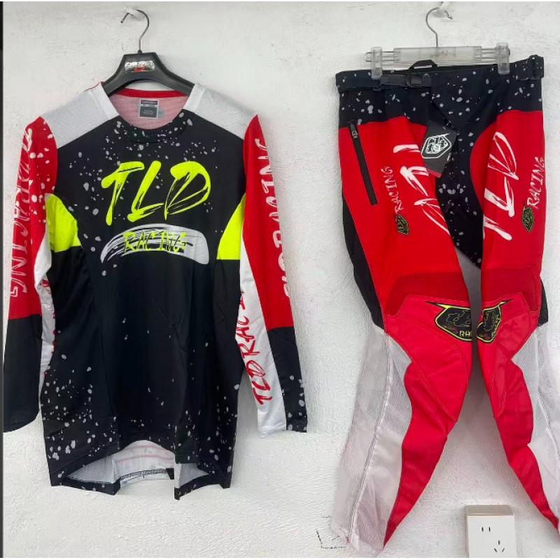 Tuta da Moto Unisex Manica Lunga Asciugatura Rapida Traspirante Attrezzatura da Biker Off-Road