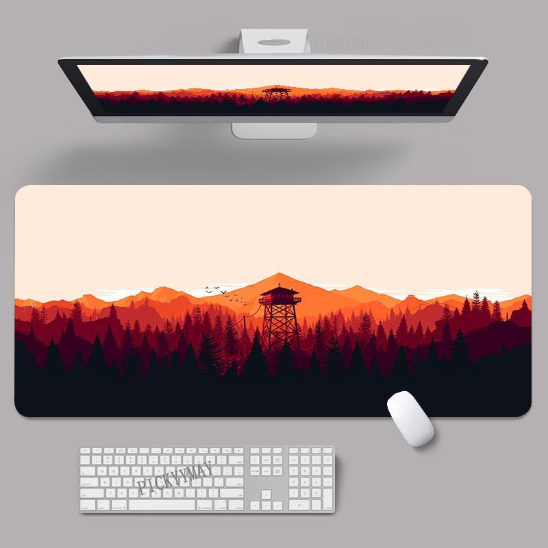 Mouse Pads Design Forest Firewatch Gaming Mousepads Xcm Large Mousepad Gamer Rubber Mat Company Desk Pad Design For Gift