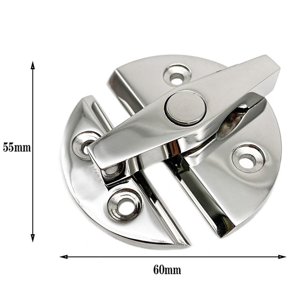 SXR-Marine Grade Stainless Steel Boat Door Cabinet Hatch Round Turn Button Twist Catch Latch Marine Hardware Accessories серебряный