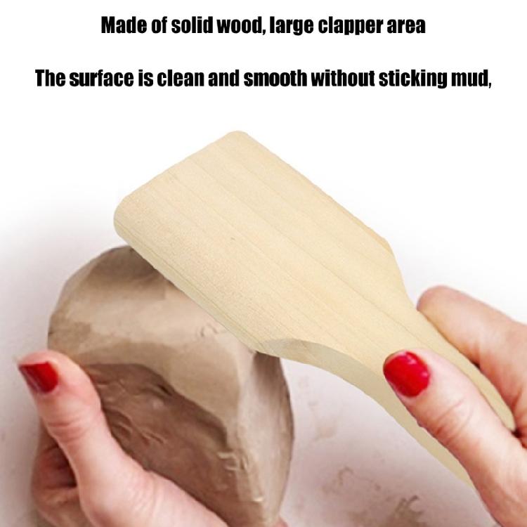 1/10 Pcs Wood Sculpture Pads Clay Paddles Pottery Wood Board 6.8x18cm/2.68x7.09'' for Craft Hobbyists