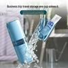 Portable Travel Toothbrush & Toothpaste Set with Transparent Mug