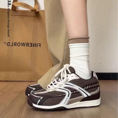 Retro German Training Shoes Women's 2025 New Autumn Versatile Light and Not Tired Feet Racing Shoes Round Head Casual Sports Shoes