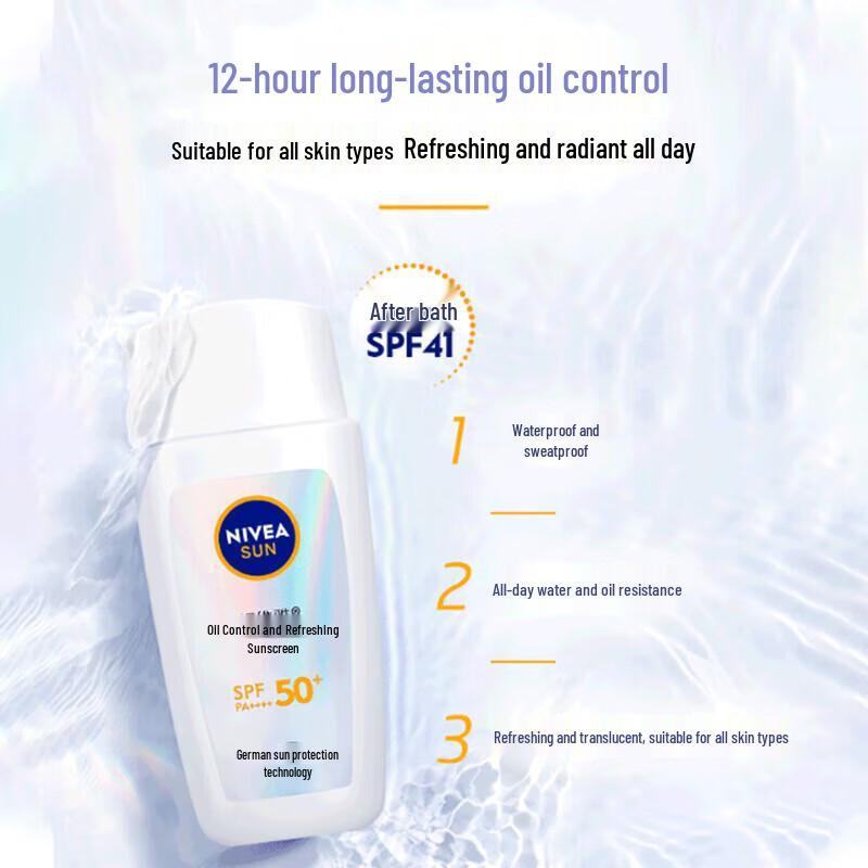 Nivea SPF50+ Fluid Przeciwsłoneczny Kontrolujący Wydzielanie Sebum 50g