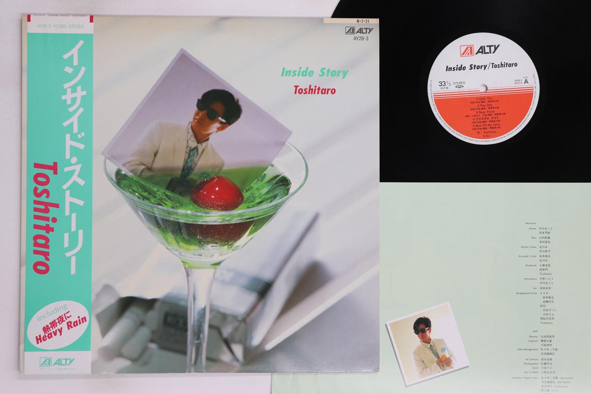 

LP Record TOSHITARO - Inside Story AY283 ALTY 1984 Japan Obi Japanese Pop/Rock Used