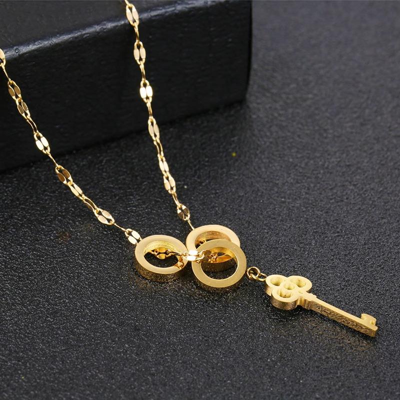 

Титановая сталь ключичная цепочка: Прочный, Не выцветающий, Высококлассный Нишевый Дизайн в Стиле Ин Подвеска для Ключей.