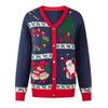 2026 European & American Unisex Christmas Jacquard Knit Cardigan Sweater