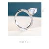 BELLA BOX Simple Stylish Water Drop Zircon Women's Rings Romantic Bridal Wedding Ring Silver Color Trendy Jewelry For Party