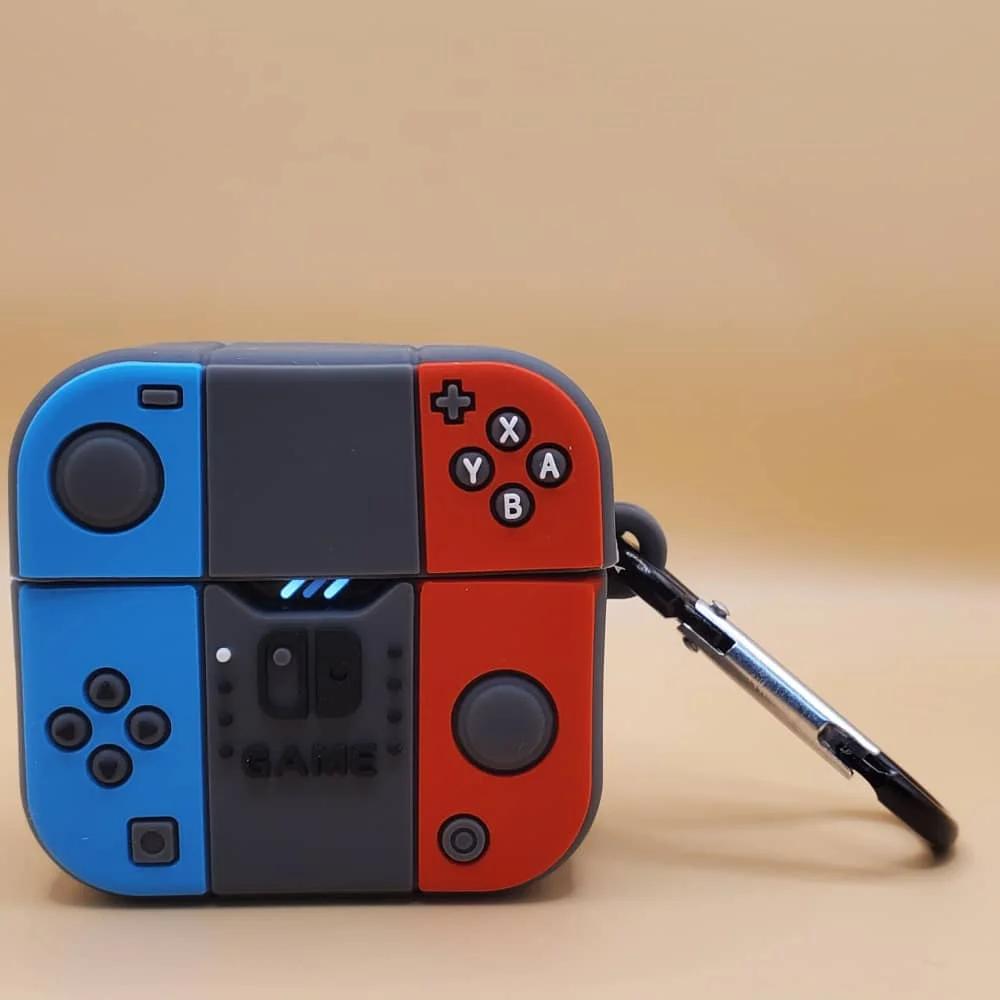 Cute Cartoon Mini Game Console Headphone Case Suitable for Apple Airpods 1 2 3 4 Pro Pro2 Silicone Headphone Soft Shell