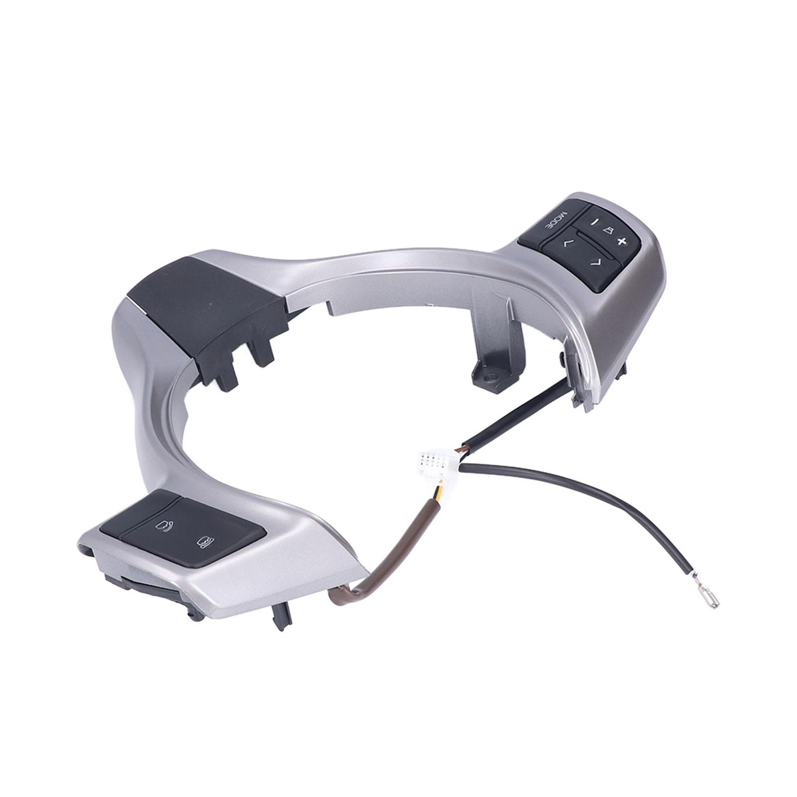 

Silver Black Steering Wheel Switch Multifunction Control Button Car Adaptations Replacement for YARiS 2012‑2017