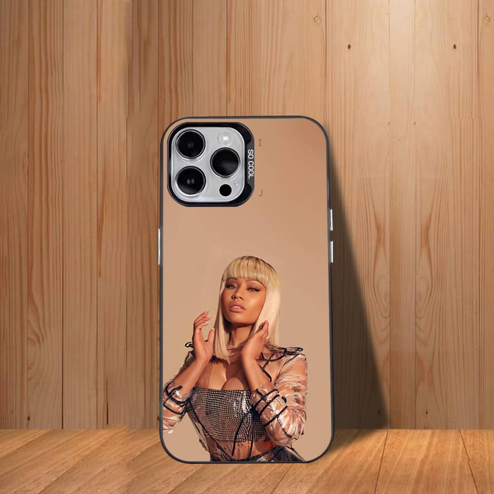 Singer N-Nicki Minaj Phone Case For iPhone 17,16,15,14,13,12,11,Mini,Pro,SE,MAX White Matte Shockproof Cover
