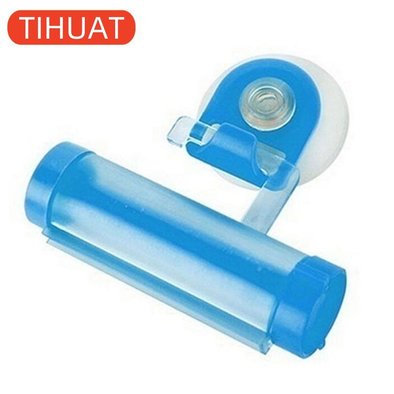 Plastic Device - A Suction Cup Press for Convenient Storage and Uniform Squeezing of Toothpaste Tubes